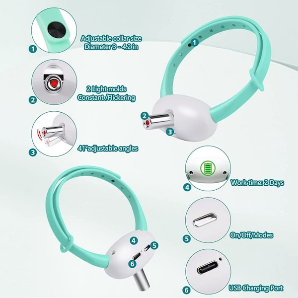Automatisk kattleksak med LED-ljus, rolig present till kattunge (Rosa)