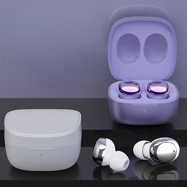 Mini In-ear Bluetooth Headset Trådløs Til Mobiltelefon Tablet Electroplating white