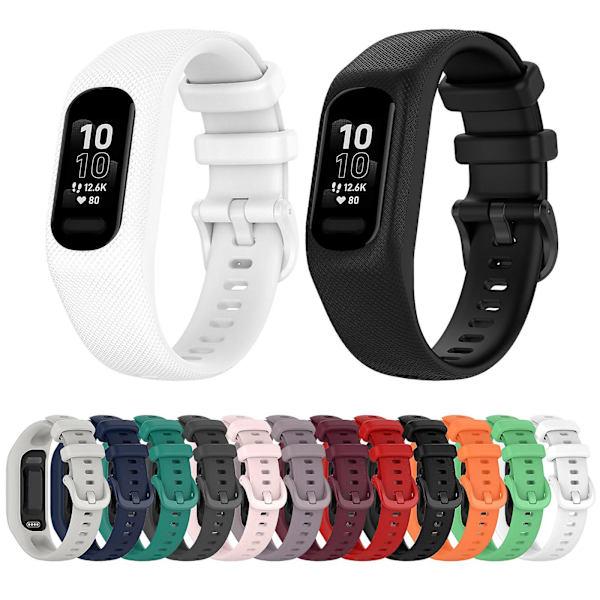 Mjuk rem för GarminVivosmart 5 Hållbar för Smart Watch Modeband Mjuk handled Gray L