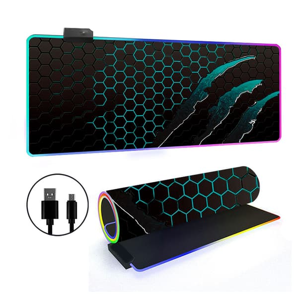 Musematte - Med Rgb 14 Lysmodus Sklisikker Base (Stil 31, 400*800*3Mm)