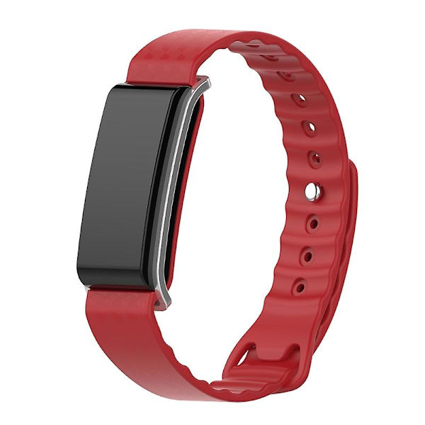 för Huawei for Honor A2 Slitstark rem Dropsäkert armband Svettsäker Loop Wristb Red
