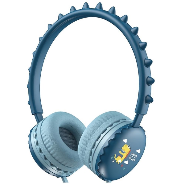 Y18 Bästa presenter Söta dinosauriemönster trådbundna headset lätta bärbara hörlurar med mikrofon S