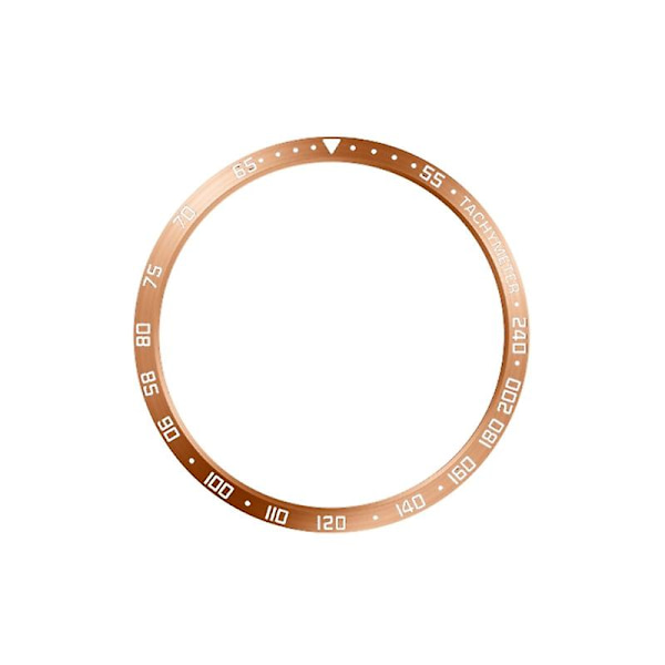 För GalaxyWatch 6Classic 43/47 mm självhäftande infattning Cover anti-scratch Rgold  white E 43mm