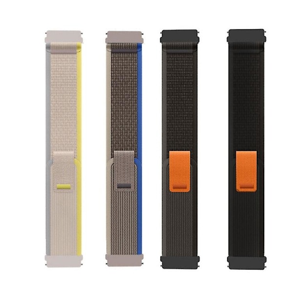 Til Garmin Forerunner 255 / 745 22mm Universal Loop Nylon Urrem GRZ Blue