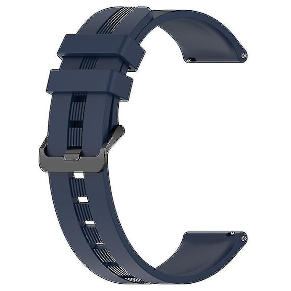 Texturerade armband i silikon för smartklockor, 20 mm, för Huawei Watch GT3/Watch GT, sportig stil, ersättningsarmband Ocean blue, Navy Blue C Huawei Watch GT3