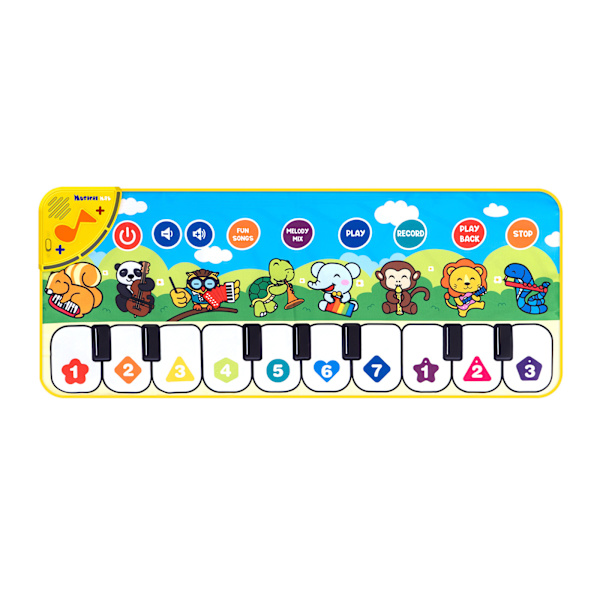 Spillematte Barnas pianomusikkmatte for 3 år og eldre (blå)