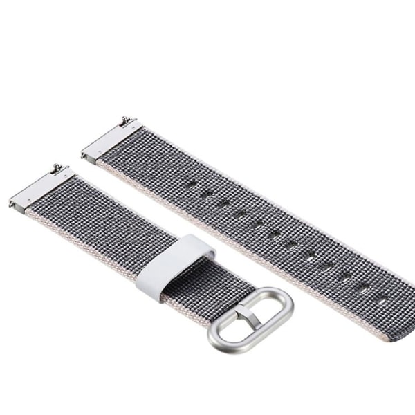 For Garmin Vivoactive 3 Nylon klokkerem med spenne OQE Grey