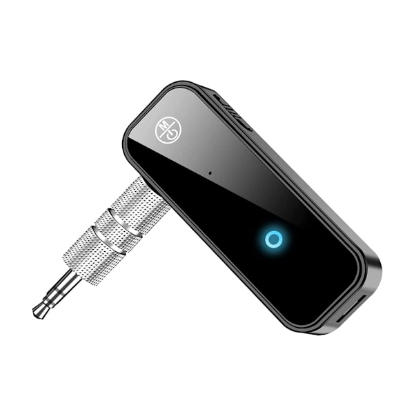 Bluetooth 5.0 Sender Modtager 3.5mm Bluetooth Lydadapter 2 i 1 Bærbar Trådløs 3.5mm Aux Lyd Ca,