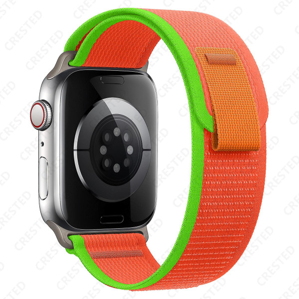 Bånd for Apple Watch-rem 49 mm 44 mm 40 mm 45 mm 41 mm 42 mm 38 mm Correa Nylon Trail Loop-armbånd Iwatch Ultra Series 7 6 5 3 Se 8 38 40 41mm green red