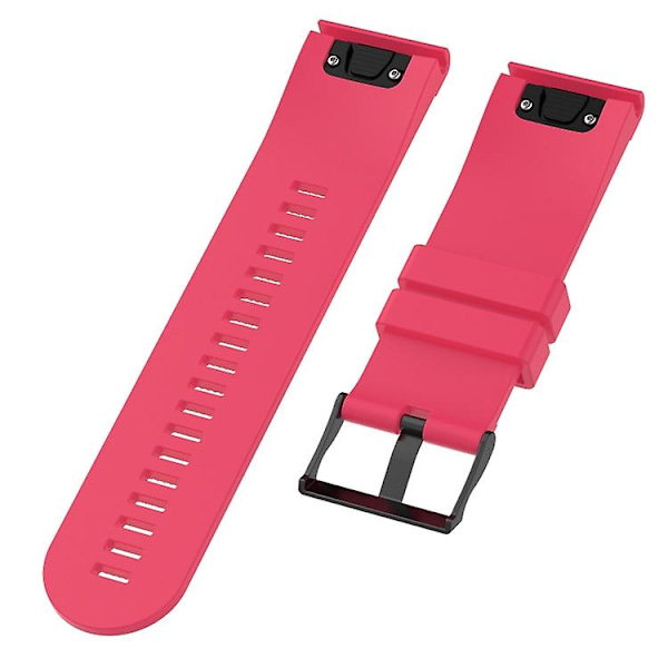 För Garmin Fenix ​​5x 26mm Fenix3 / Fenix3 Hr Watch KJV Rose Red)