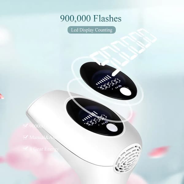 IPL Laser Epilator, Pulserende Lys Elektrisk Epilator til Ansigt, Krop, Bikini (Pink)