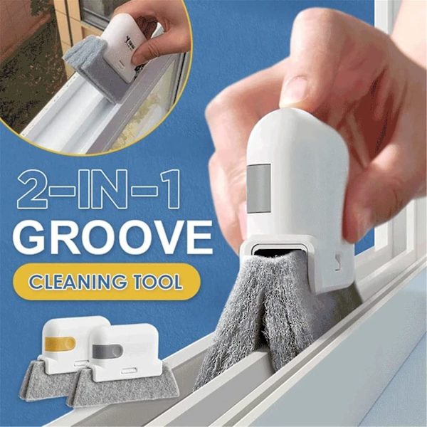 Magic Window Groove Rengöringsborstar, handhållna Crack Cleaner Tools, magic Window Clean Brush