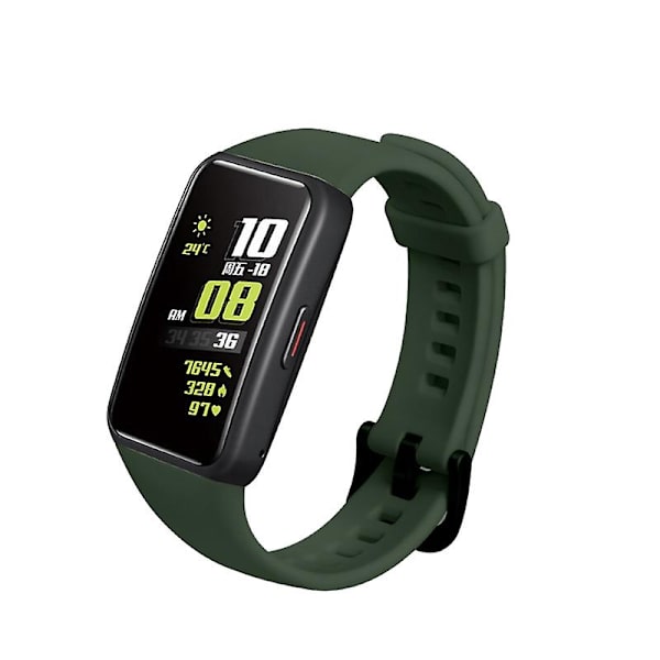 Klockarmband Klockor Rem för Honor Band 6 Silikonarmband Green