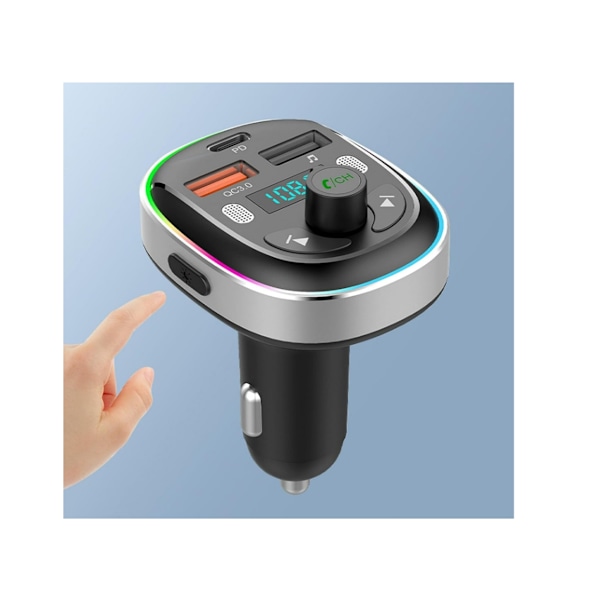 Bluetooth-autoadapteri Bluetooth FM -lähetin Auto Bluetooth 5.3 -autoadapteri Pikalataava autoadapteri