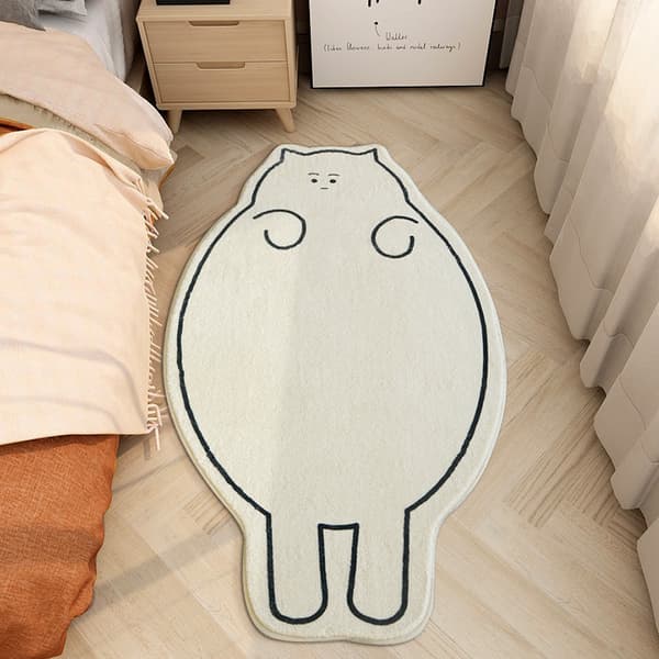 Tæpper til soveværelse, vaskbare, uregelmæssigt formede, 50*160 cm (kat)