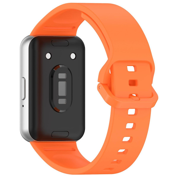 Til Samsung Galaxy Fit3 Fleksibelt Urrem Silikonarmbånd Håndledsarmbånd - Rød Orange