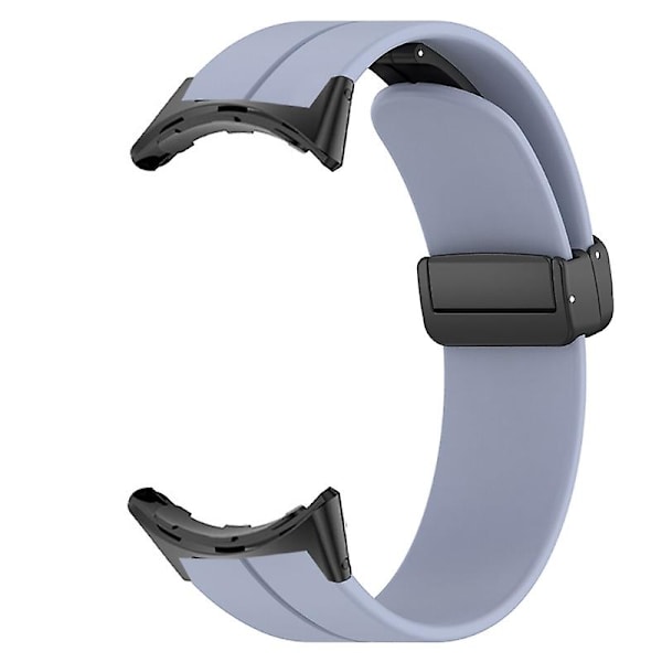 För Pixel Watch 2 Flexibelt silikonarmband Justerbart magnetiskt armband Lavender
