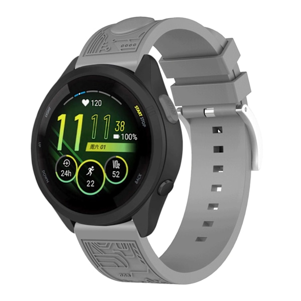 Samsung Galaxy Watch6 44mm / Huawei Watch GT 3 42mm / Garmin vivoactive 5 Universal 20mm Pehmeä Si Grey