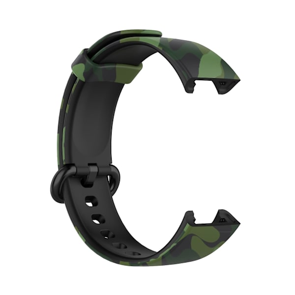 Mønstret printet urrem i silikone, justerbar smart watch rem til Xiaomi Redmi Watch/Mi Watch Lite Green H Other Xiaomi Models