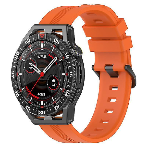 Handledsremmar 20mm Texturerade Smart Watch Band för Huawei Watch GT3/Watch GT, Sport Style Ersatt Wri Orange, Orange B Huawei Watch GT3