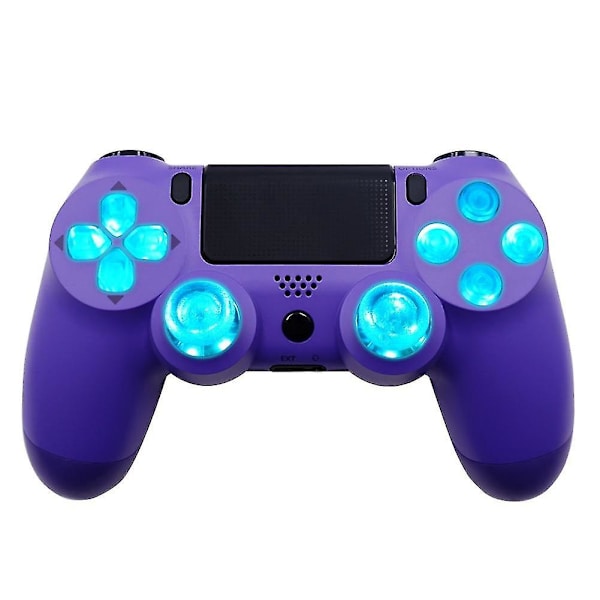Tumsticks Ansiktsknappar Dtf Led Kit 6-färgs belyst D-pad för Ps4 Controller Elektronisk maskintillbehör