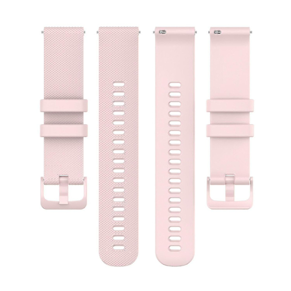 For Xiaomi Haylou Solar LS01/ID205/Willful SW021 Universal Grid Texture Replacement Rose Pink E Other Smartwatch Model