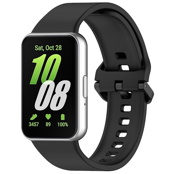 Samsung Galaxy Fit3 -rannekke, joustava silikoniranneke, punainen Black