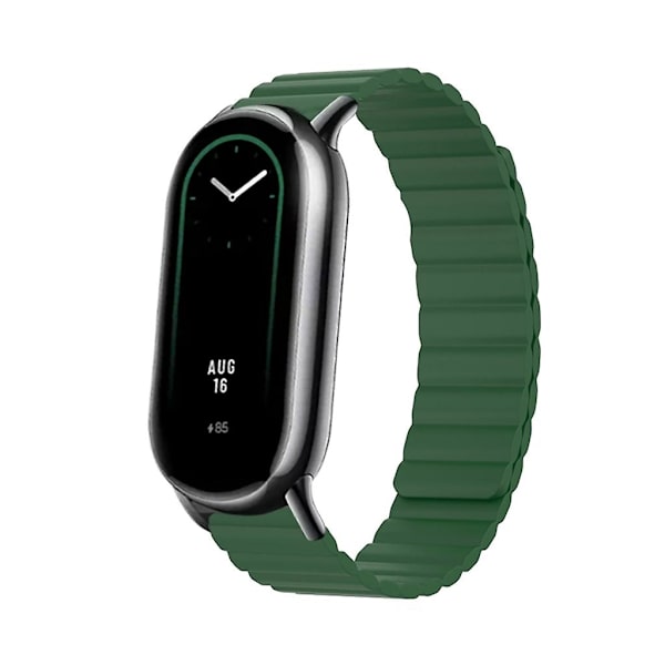 For-Xiaomi 8/8 NFC Smartwatch Magnetisk mjuk, justerbar rem Armbandsarmband Army green