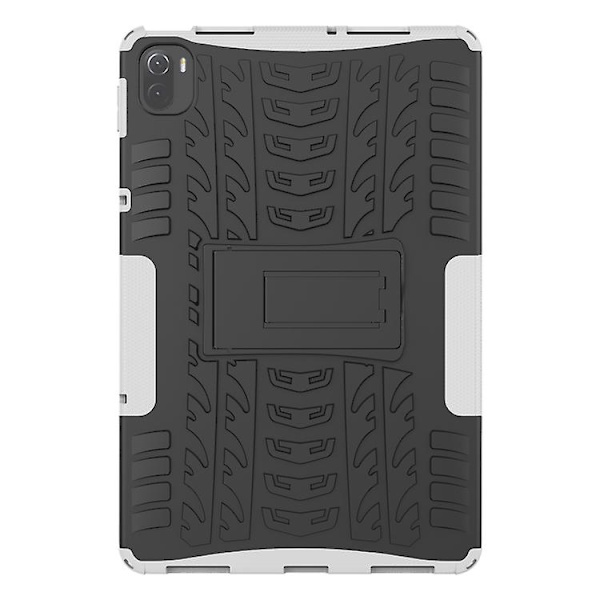 Tire Texture Tpu + Pc Stötsäkert case med hållare för Xiaomi Pad 5/5 Pro White