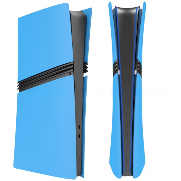 Etui til PS5 Pro Digital Version, Matte Side Shell Faceplates Udskiftningstilbehør (Kompatibel, Blå)