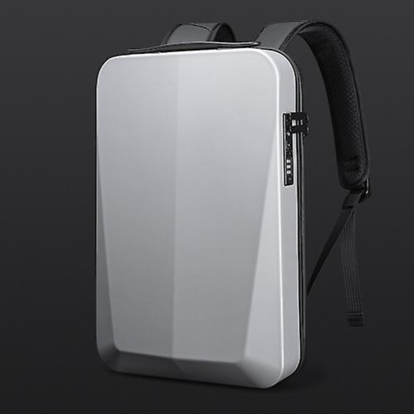 Bange Bg-22201 Business Hard Shell Datorväska Herr Ryggsäck Vattentät Bagage Silver White