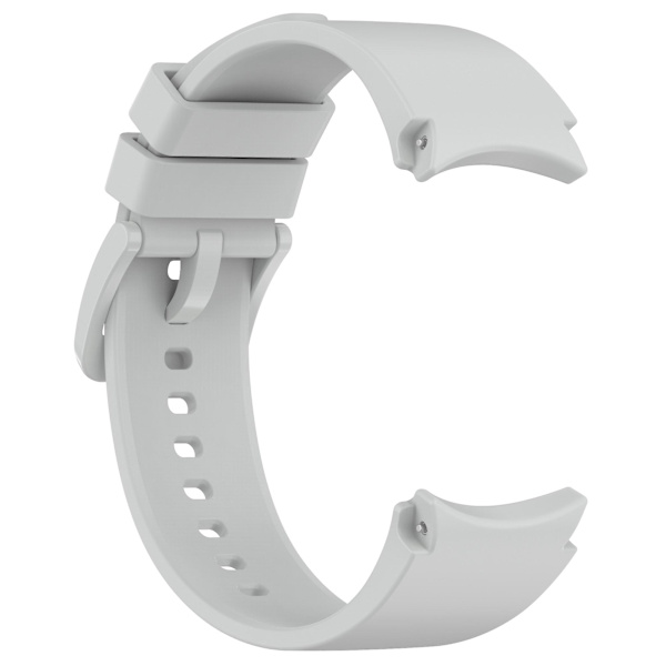 20mm silikonihihna Samsung Galaxy Watch6 40mm/44mm/watch6 Classic 43mm/47mm, värikäs solki Light Grey
