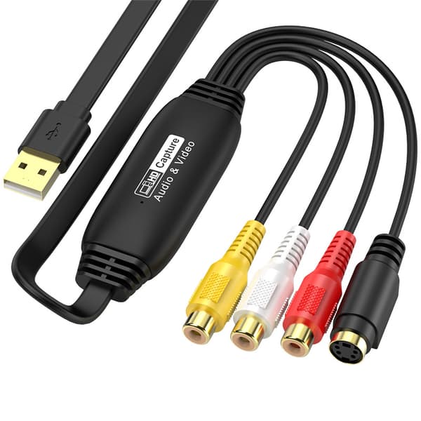 Usb-videooptagelseskort, Drive-Free Av-signaloptagelsesdataindsamler, Til 1080Pwin-system, Windows, Mac Os, Linux, Obs/Potplayer/Quicktime/Xsplit, Os V.