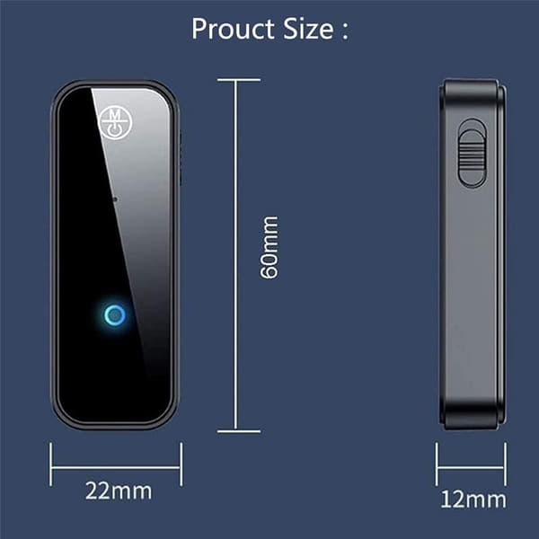 Bluetooth 5.0 Aux-autolähetin, 3,5 mm:n äänisovitin