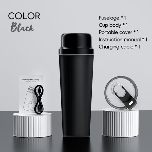 Juicer 650Ml Usb Juice Mixer, 20 Blades 3000Mah (Sort)