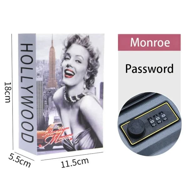 Sparegris, adgangskode sikker pengeskab til kontanter og mønter (Monroe)