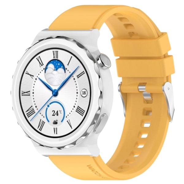 Silikoniranneke Huawei Watch GT 3 Pro 43mm 20mm Yellow