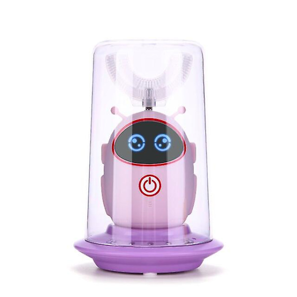 2-12 år gammal Smart 360 U Typ Sonic Elektrisk tandborste för barn purple