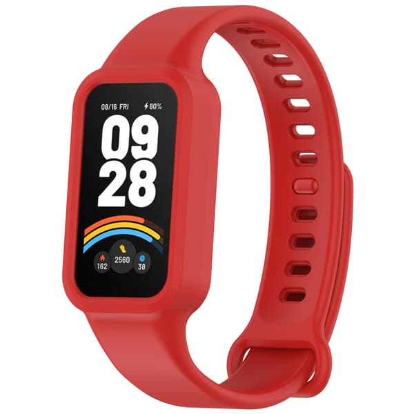 Armbånd i silikon til Xiaomi Smart Band 9 Active (rød)