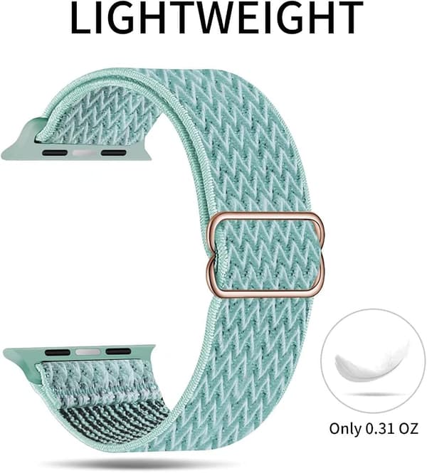 Elastisk Solo Loop-reim kompatibel med Apple Watch-remmer 19 38mm/40mm/41mm