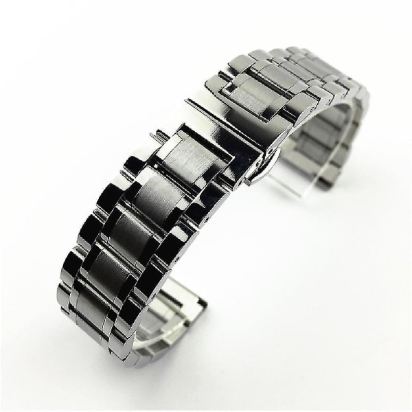 12mm/14mm/15mm/16mm/17mm/18mm/19mm/20mm/21mm/22mm/23mm/24mm/26mm ruostumattomasta teräksestä watch , jossa tasainen kansi 26mm Silver
