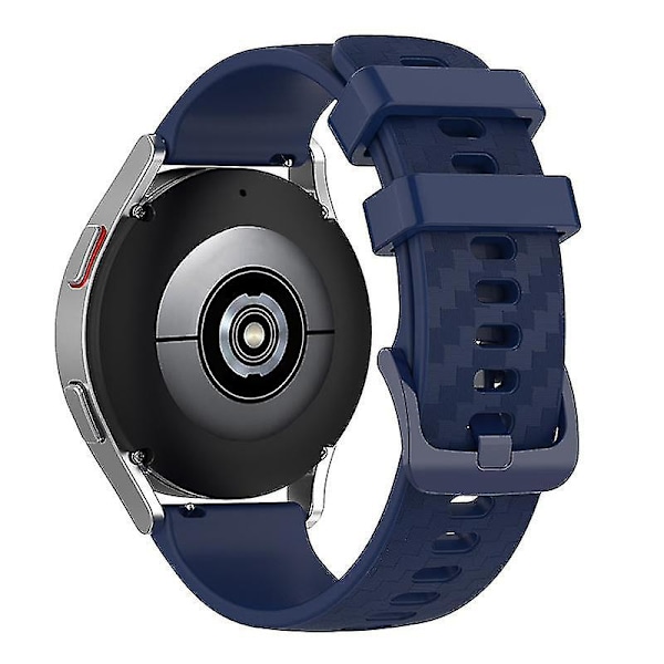 For Garmin Samsung Polar Huami Huawei 20mm hiilikuitu silikoniranneke rannekorun vaihto Ocean blue, Navy Blue A Other Smartwatch Model