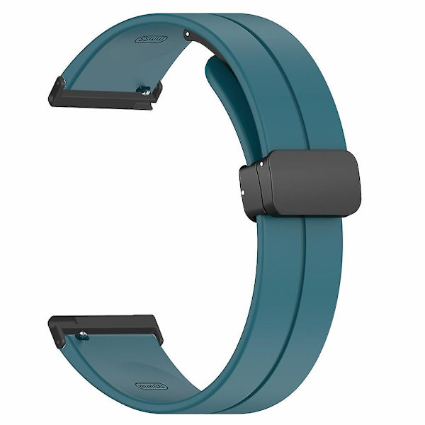 24mm silikonihihna Suunto Spartan Sport Wrist HR Baro/ Suunto 7 -kellolle (paksu jousipuikko) Rock Cyan