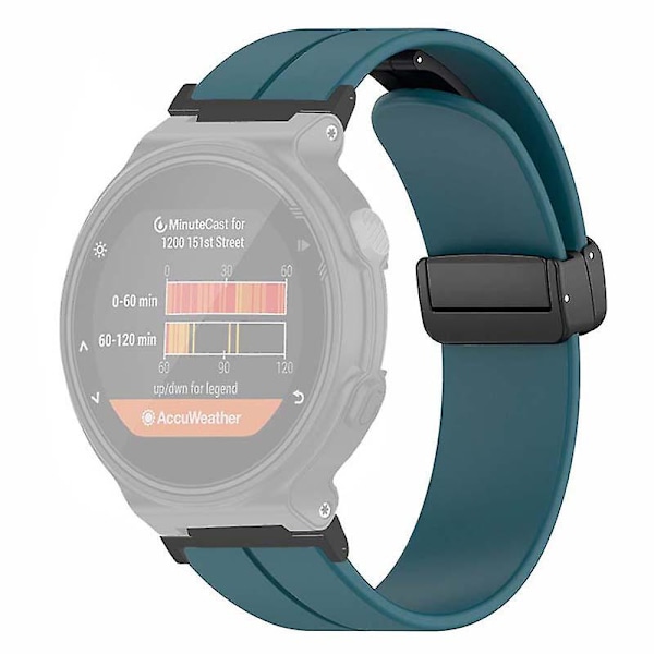 Magnetisk spænde silikone rem til Garmin Forerunner 220/230/235/735xt/620/630 Rock Cyan