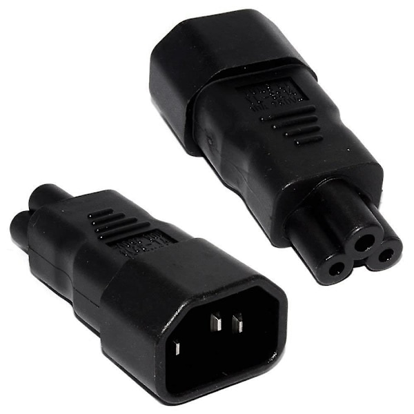 PDU UPS C14 til C5, IEC320 C13/C14 til C5/C6 Kettle Ledning til PC Laptop Strømkabel Adapter