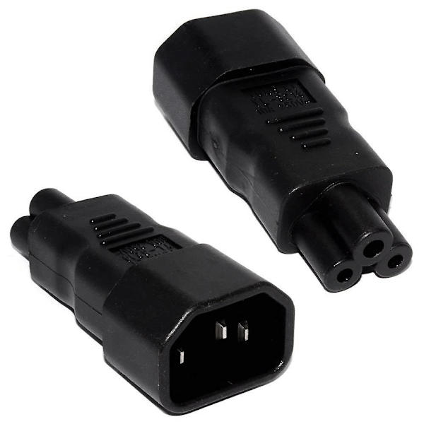 PDU UPS C14 till C5, IEC320 C13/C14 till C5/C6 Kettle Lead till PC Laptop Strömkabel Adapter