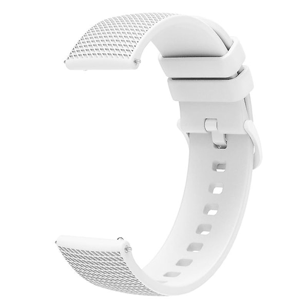 18mm Ternetmønstret Silikone Urrem Til Garmin Venu 3s / Forerunner 265s White