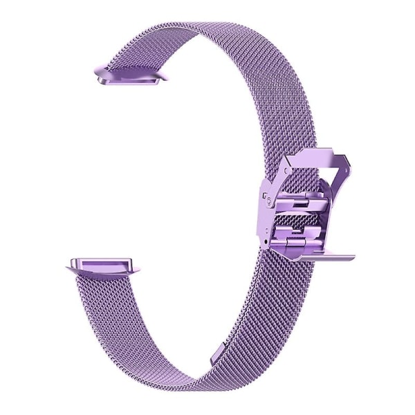 Sportbandsarmband för Fitbit-Luxe för Smart Watch -spänne Slitstarkt mesh band Purple