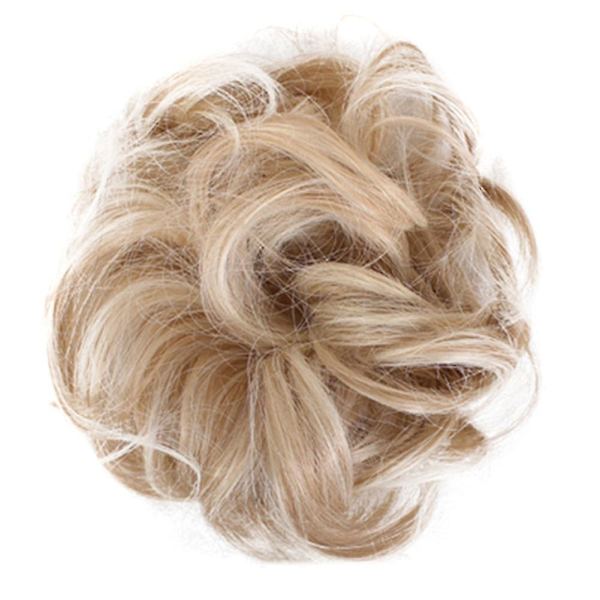 Helppo käyttää Tyylikkäät hiukset Scrunchies Luonnollisesti sotkuiset kiharat nutturit hiustenpidennys-niubi 20