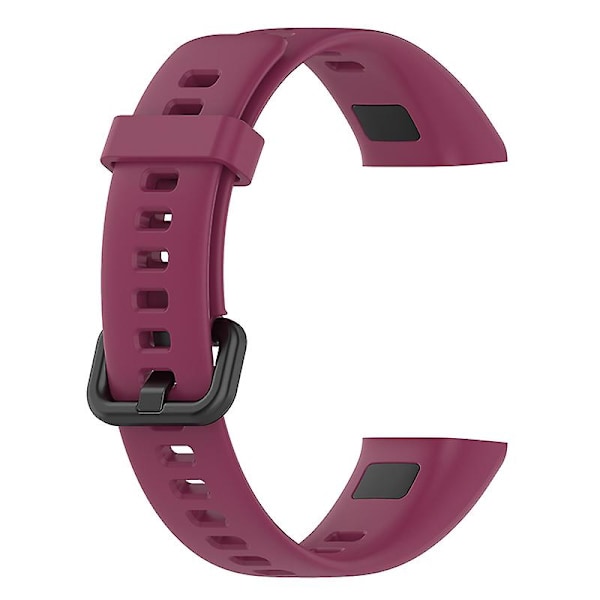 Vaihdettava säädettävä silikoniranneke Huawei Watch Band 4:lle (ADS-B29) Wine Red